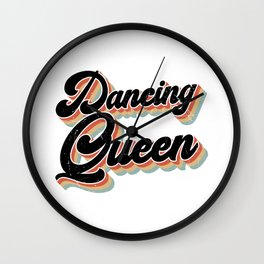 Dancing Queen Disco Party Retro Wall Clock