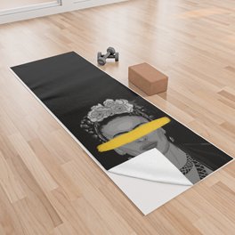 Frida Yellow Yoga Towel