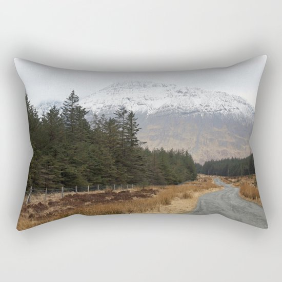 The road I took Rectangular Pillow