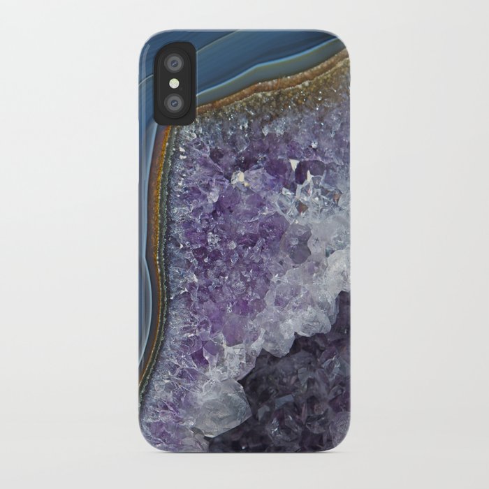 Amethyst Geode Agate iPhone Case