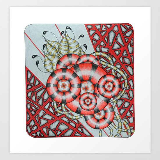 Nanobot Valentine Art Print