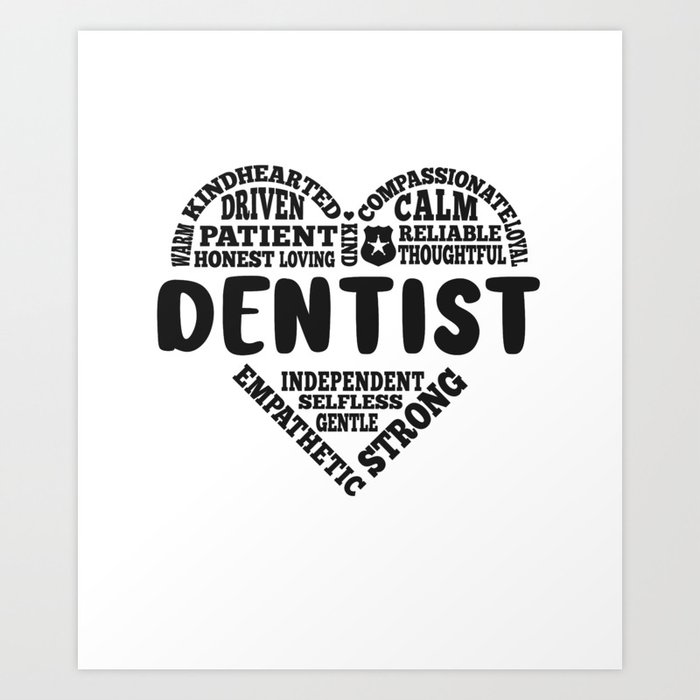 Dentist love Art Print