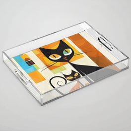 Adorable Atomic Cat Series #14 Acrylic Tray