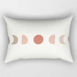 Moon Phase Abstract Rectangular Pillow