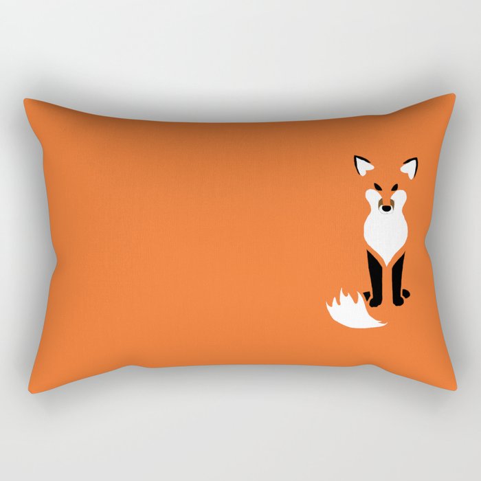 Red Fox Rectangular Pillow