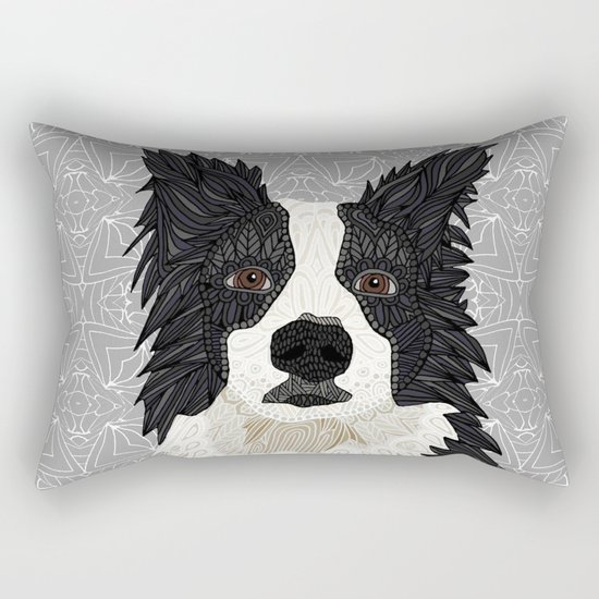 Beautiful Border Collie Rectangular Pillow