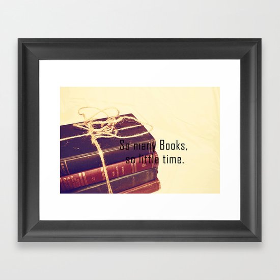 So many Books Framed Art Print