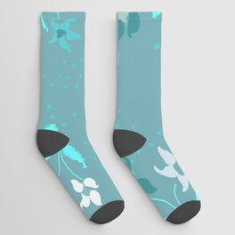 Floral Texture Background Socks