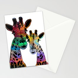Galaxy Giraffes Stationery Card