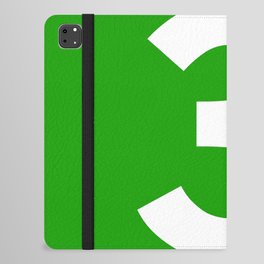 Number 3 (White & Green) iPad Folio Case