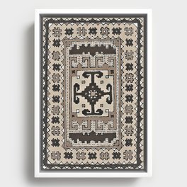 Bohemian rug 19. Framed Canvas