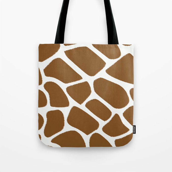 Giraffe Print Scribble Tote Bag