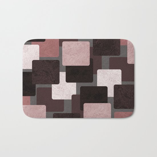 Geometric Marble 06 (abstract) Bath Mat