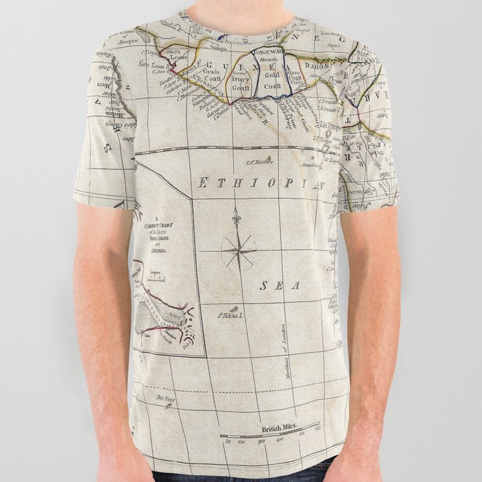 Africa - Cruttwell - 1799 vintage pictorial map  All Over Graphic Tee