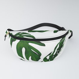 Simply Tropical Palm Leaves in Jungle Green Fanny Pack