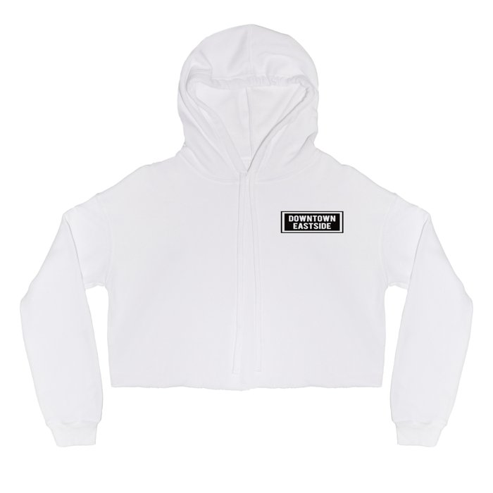 Downtown cropped hoodie hotsell