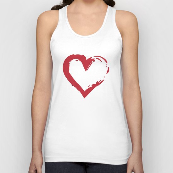 Heart Shape Symbol Unisex Tank Top