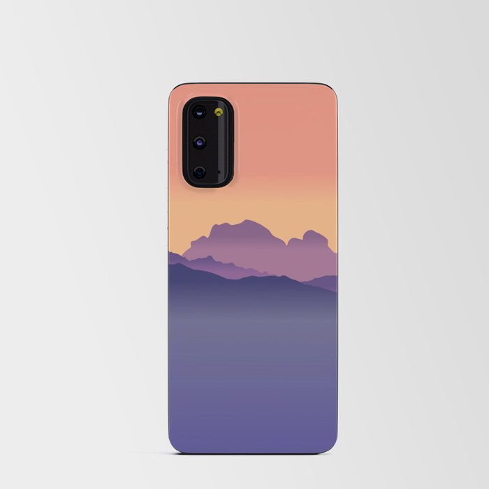 Misty Mountains Orange Sunset  Android Card Case