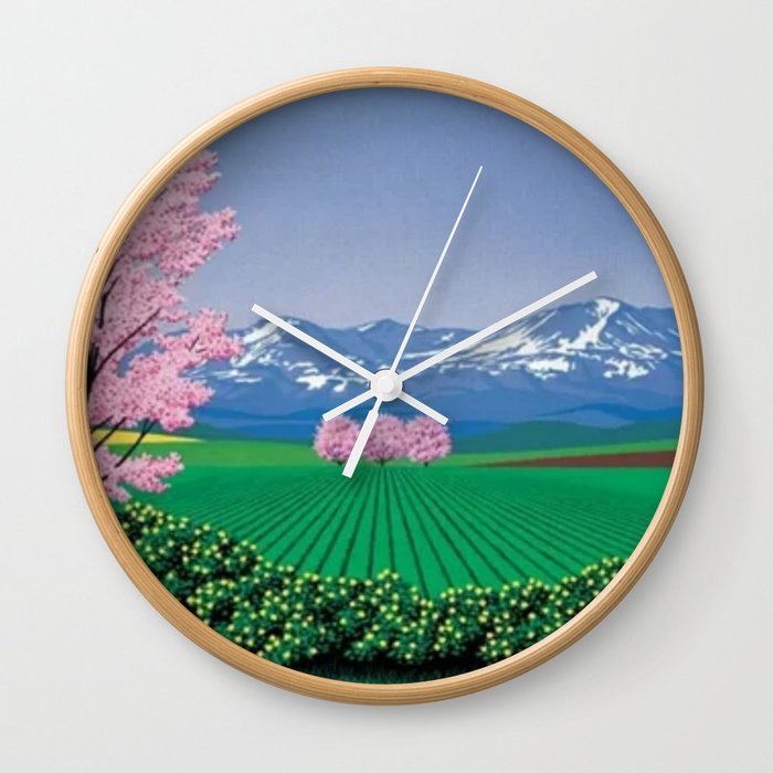 hiroshi nagai Wall Clock