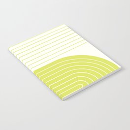 Two Tone Line Curvature LXXVII Notebook