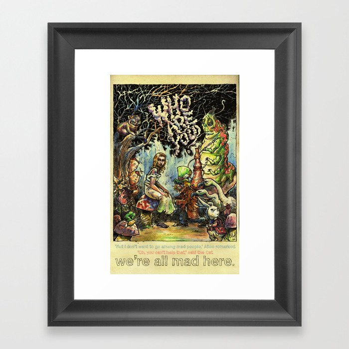Alice In Wonderland Framed Art Print