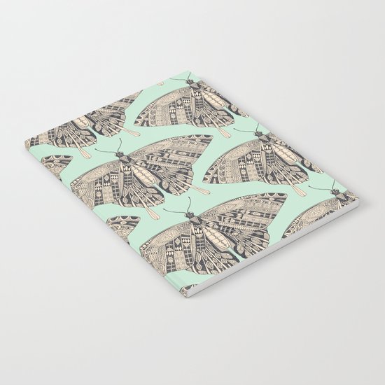 swallowtail butterfly mint basalt Notebook
