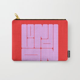London Typography Carry-All Pouch