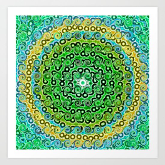 Twirls Art Print