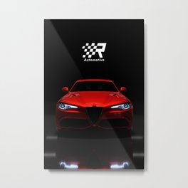 Racing Automotive | Dark Poster #3 Metal Print