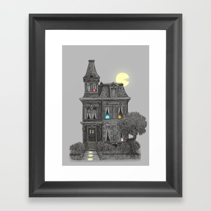 Haunted by the 80's Framed Art Print