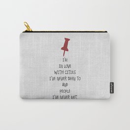 Paper 02 Carry-All Pouch | Cinema, Minimalist, Red, Black And White, Movie, White, Word, Quote, Book, Black 