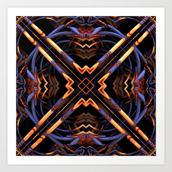 Criss Cross II Art Print