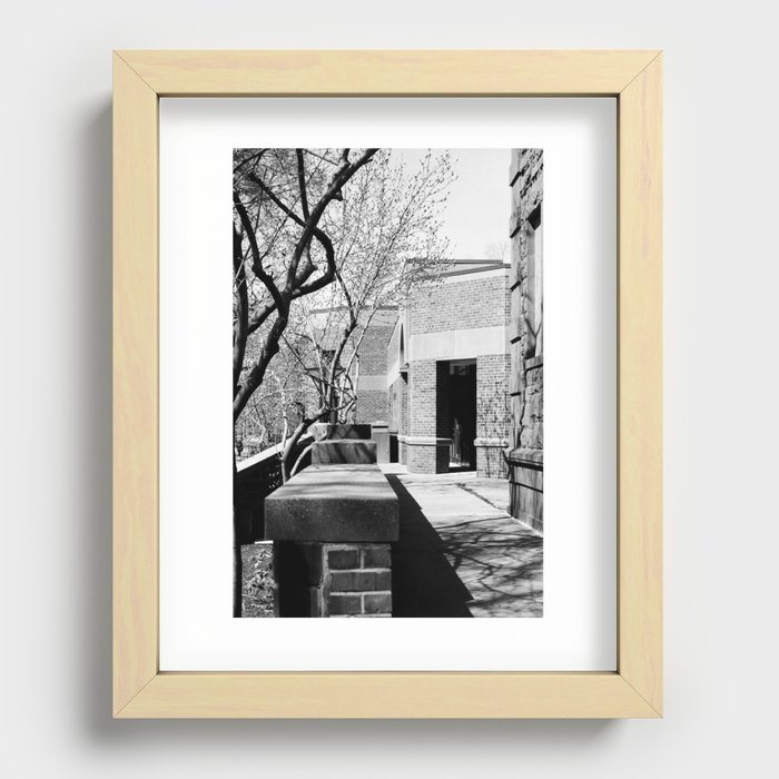 Empty Stone Entryway Recessed Framed Print