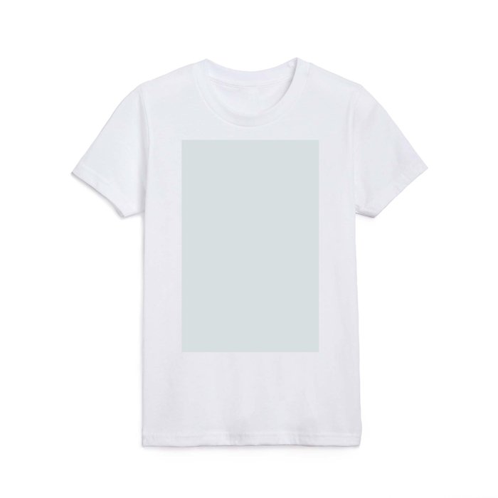 Light Gray Solid Color Pairs Pantone Bit of Blue 11-4601 TCX Kids T Shirt