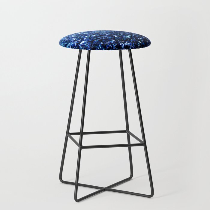 Beautiful Dark Blue Glitter Sparkles Bar Stool By Pldesign Society6 Beautiful Dark Blue Glitter Sparkles Bar Stool