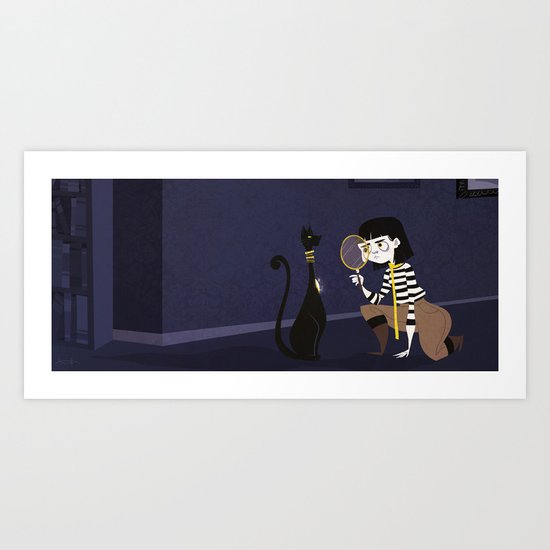 Girl Detective Art Print