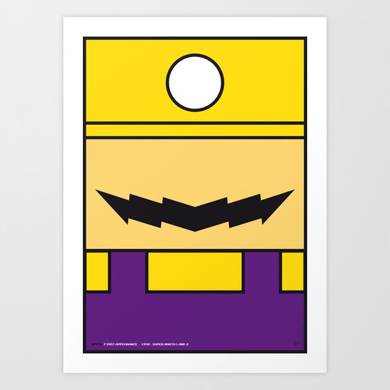 MY WARIO MARIO BROS MINIMAL POSTER Art Print