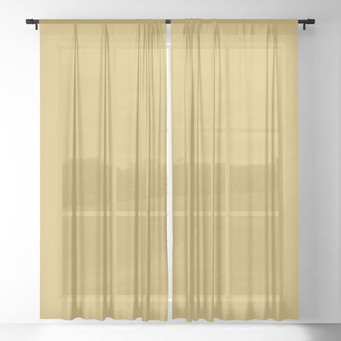 Flaxen - Solid Color Collection Sheer Curtain