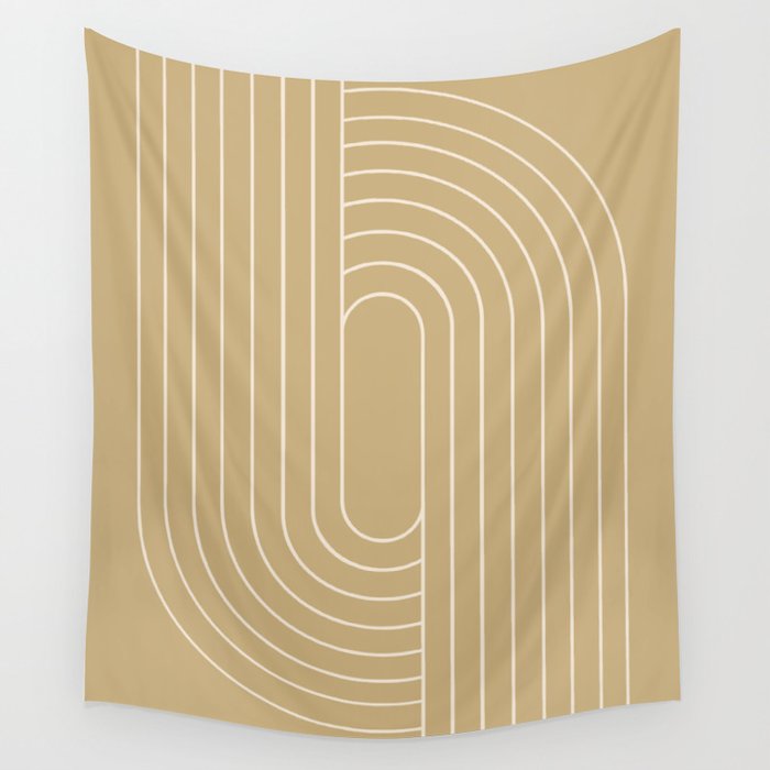 Oval Lines Abstract XXXVI Wall Tapestry