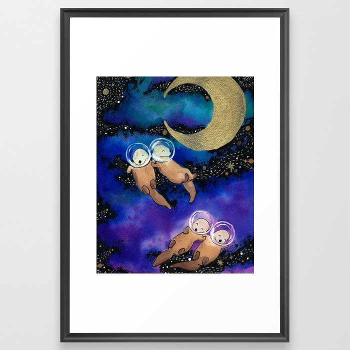 Otter Space Framed Art Print