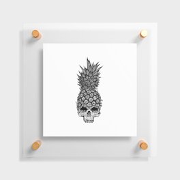 pineapple skull Floating Acrylic Print