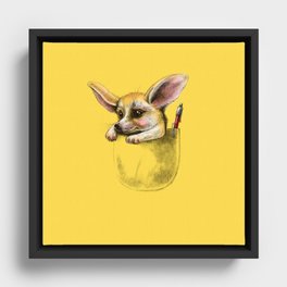Pocket fennec fox Framed Canvas