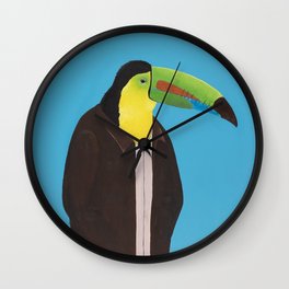 Toucan In Suit Wall Clock