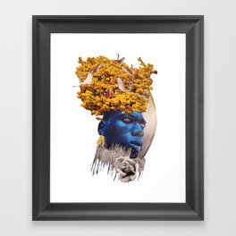 Blue Man Framed Art Print