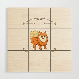 Pomeranian Dog Puppies Owner Lover Wood Wall Art