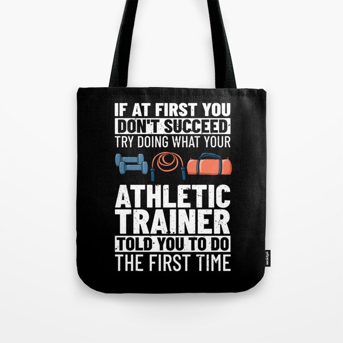 Athletic Trainer Coach Training Program Sport Tote Bag