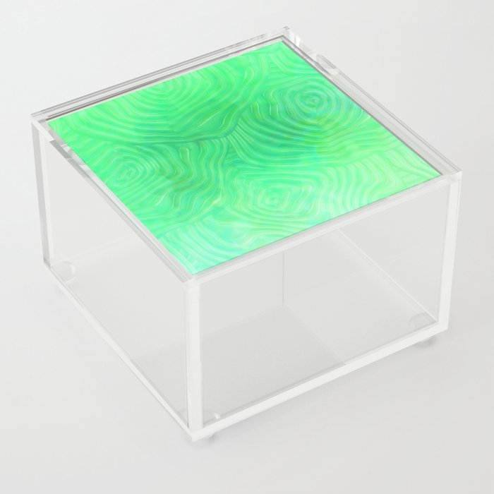 Abstract nature green Acrylic Box