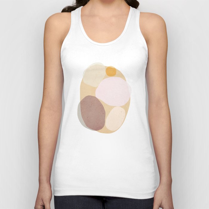 Abstraction_NEW_SUN_STONE_STEAM_RIVER_PEBBLES_POP_ART_0301A Tank Top