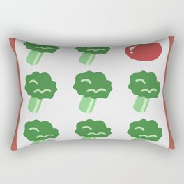 Eight broccoli one tomato 2 Rectangular Pillow