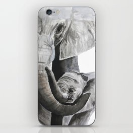 Elephant mom iPhone Skin